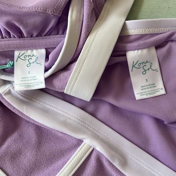 Kona Sol Terry Cloth Bikini Top & Bottom‎ - Picture 6 of 12